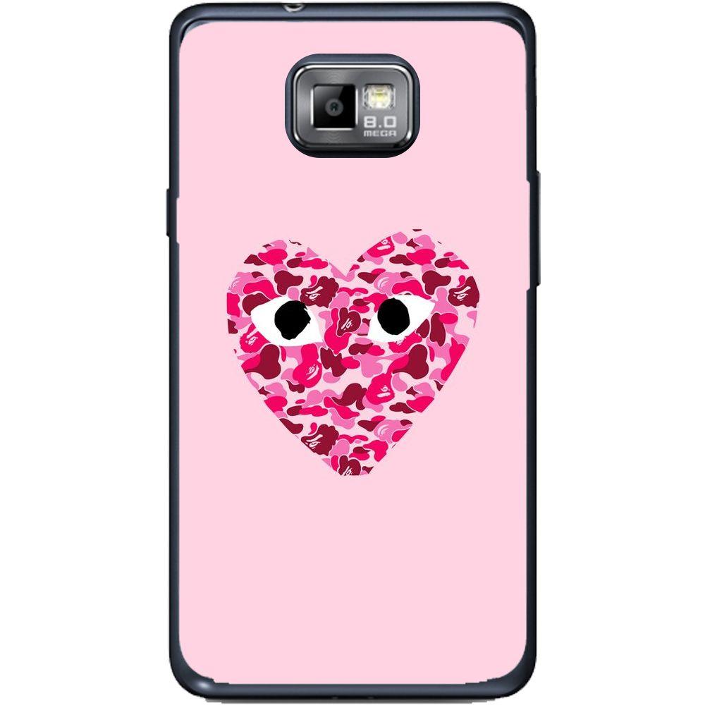 Phone Case Camo Heart Samsung Galaxy S2 Plus I9105