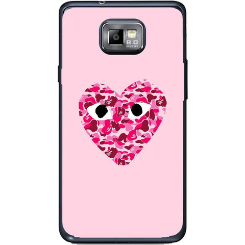 Phone Case Camo Heart Samsung Galaxy S2 Plus I9105