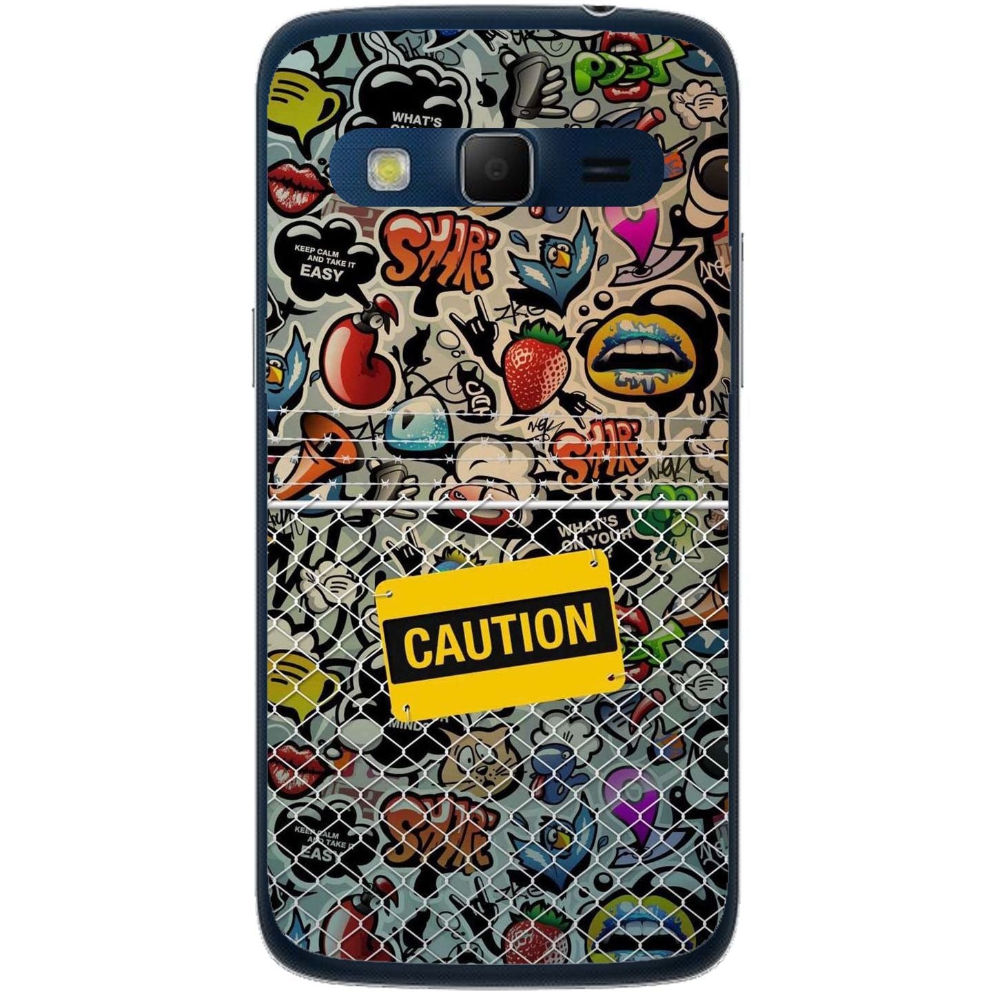 Phone Case Caution Pattern Samsung Galaxy Express 2 G3815
