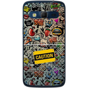 Phone Case Caution Pattern Samsung Galaxy Express 2 G3815