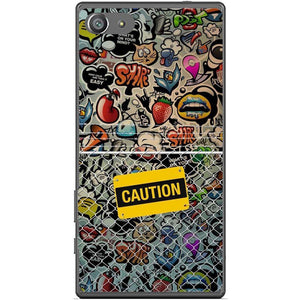 Phone Case Caution Pattern Sony Xperia Z5 Compact