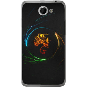 Phone Case Circle Tiger HTC Desire 516