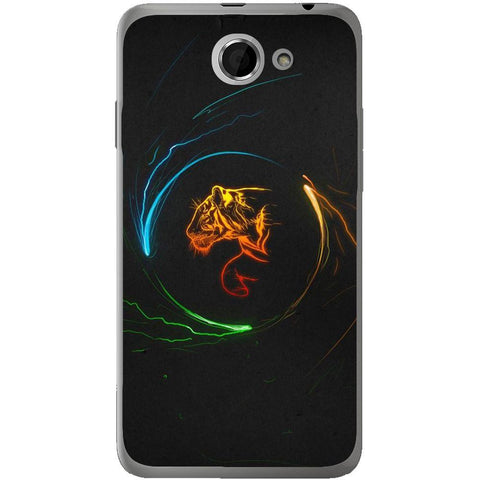 Phone Case Circle Tiger HTC Desire 516