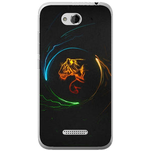 Phone Case Circle Tiger HTC Desire 616