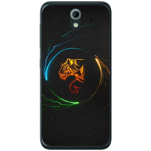 Phone Case Circle Tiger HTC Desire 620g
