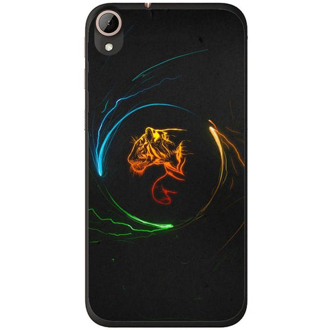Phone Case Circle Tiger HTC Desire 728