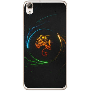 Phone Case Circle Tiger HTC Desire 826