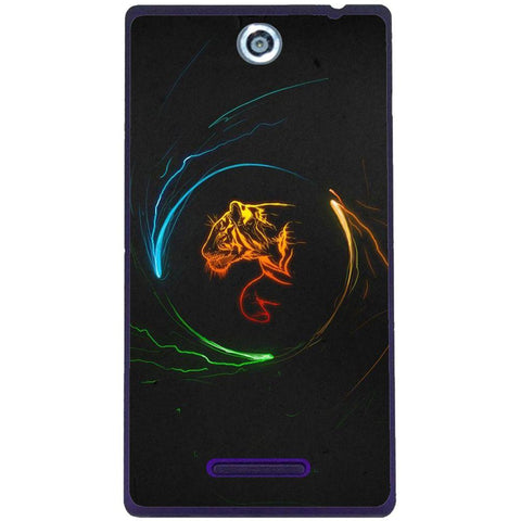 Phone Case Circle Tiger Sony Xperia C C2305