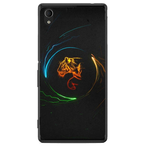 Phone Case Circle Tiger Sony Xperia M4 Aqua E2303 6