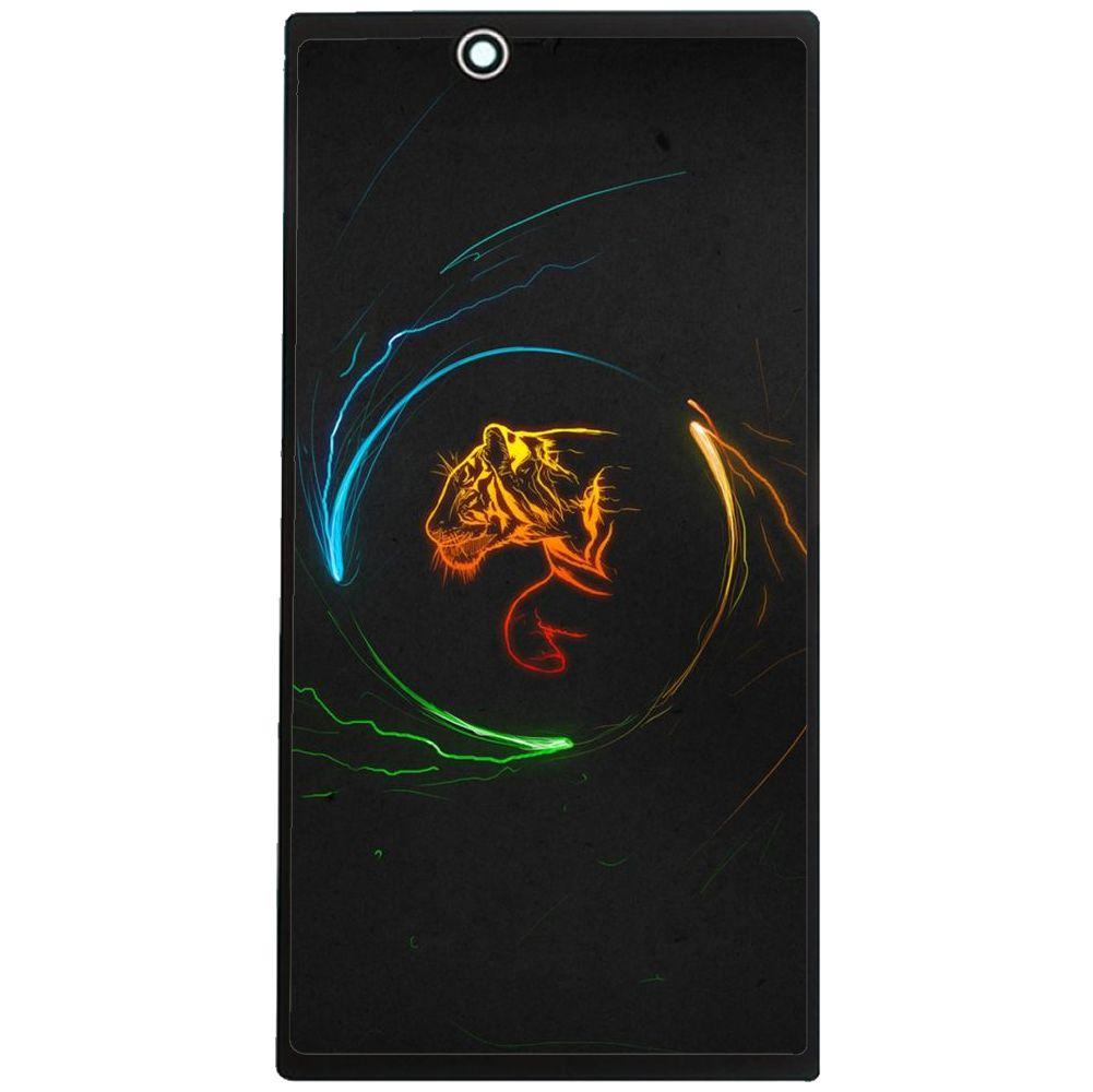 Phone Case Circle Tiger Sony Xperia Z C6602 C6603