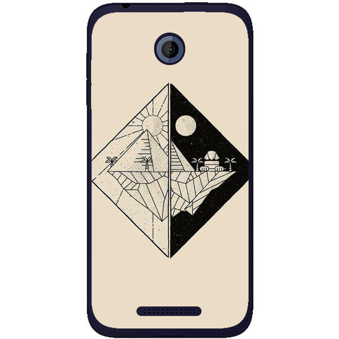 Phone Case Day And Night HTC Desire 510