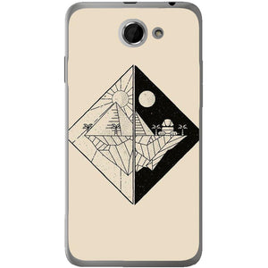 Phone Case Day And Night HTC Desire 516