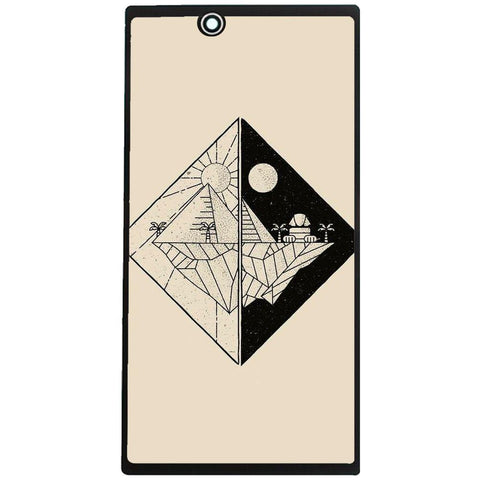 Phone Case Day And Night Sony Xperia Z C6602 C6603