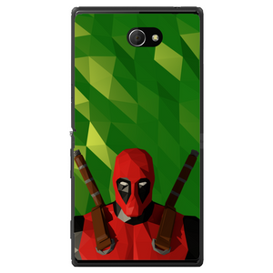 Phone case Deadpool Low Poly Sony Xperia M2 Dual D2302