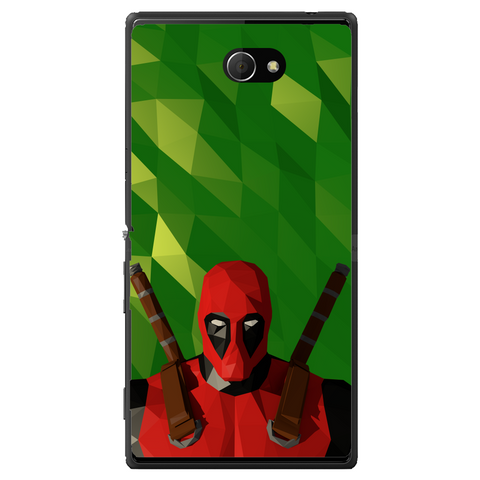 Phone case Deadpool Low Poly Sony Xperia M2 Dual D2302