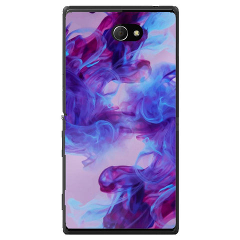 Phone Case Deep Purple Ink Sony Xperia M2 Dual D2302