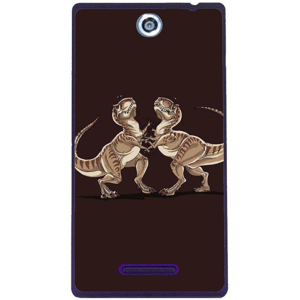 Phone case Dinosaurs Fight Sony Xperia C C2305