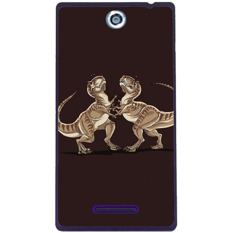 Phone case Dinosaurs Fight Sony Xperia C C2305