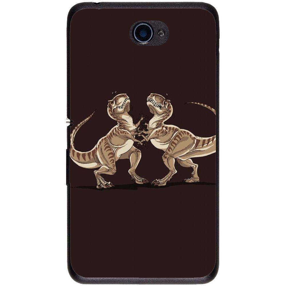 Phone case Dinosaurs Fight Sony Xperia E4 E2104 5