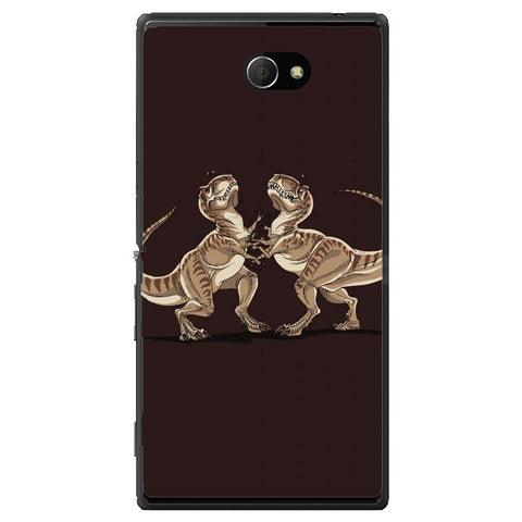 Phone case Dinosaurs Fight Sony Xperia M2 Dual D2302