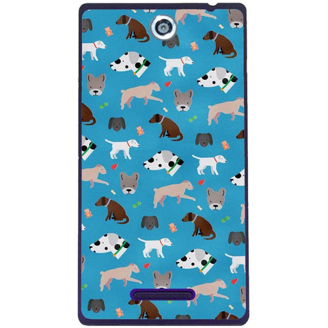 Phone Case Dog Pattern Sony Xperia C C2305