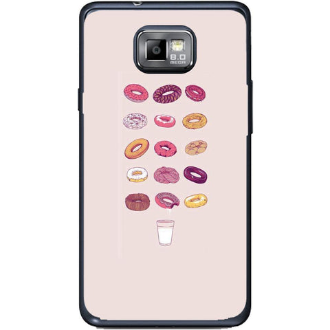 Phone Case Donuts And Milk Samsung Galaxy S2 Plus I9105