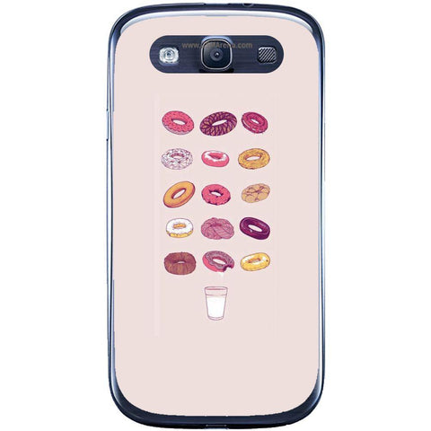 Phone Case Donuts And Milk Samsung Galaxy S3 Neo I9301 S3 I9300