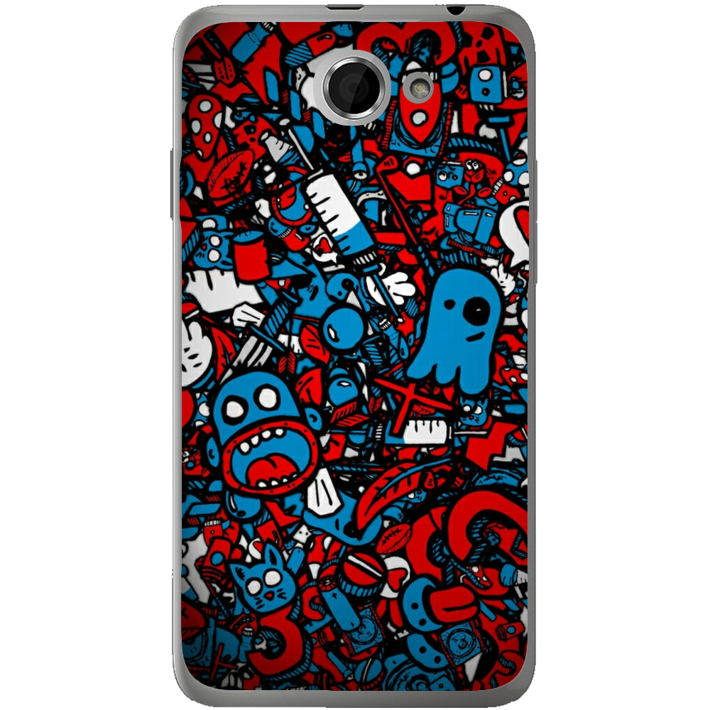 Phone Case Doodle Bomb HTC Desire 516