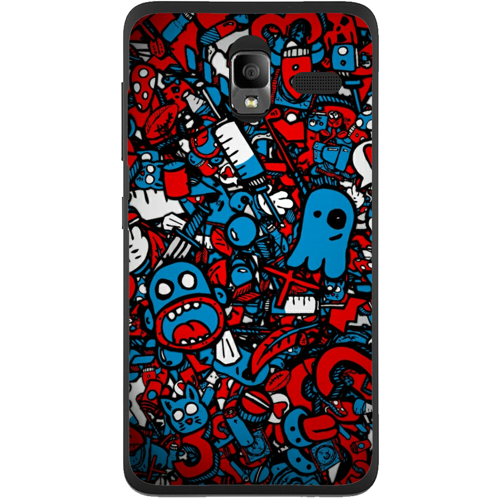 Phone Case Doodle Bomb Lenovo A850