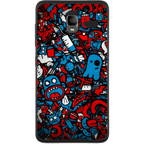 Phone Case Doodle Bomb Lenovo A850