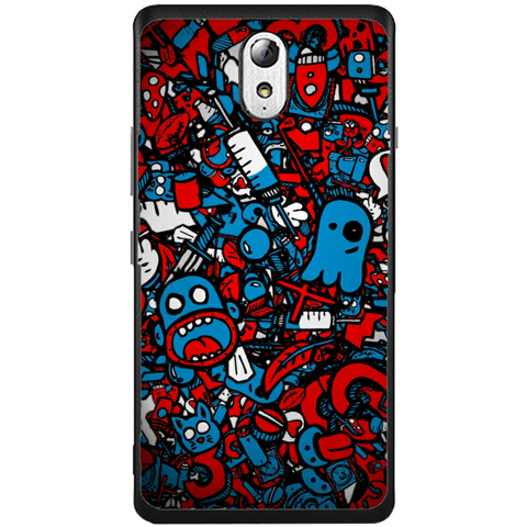 Phone Case Doodle Bomb Lenovo Vibe P1m