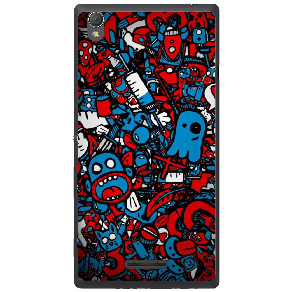 Phone Case Doodle Bomb Sony Xperia T3