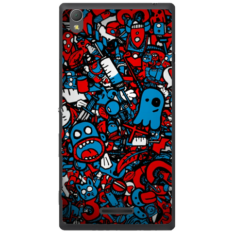 Phone Case Doodle Bomb Sony Xperia T3