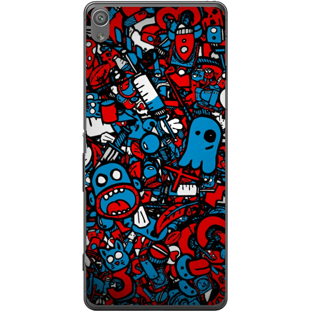 Phone Case Doodle Bomb Sony Xperia Xa