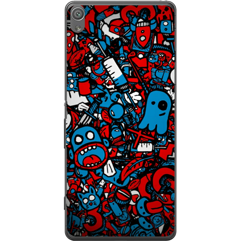 Phone Case Doodle Bomb Sony Xperia Xa