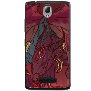 Phone Case Dragon Art Lenovo A1000 Vibe A