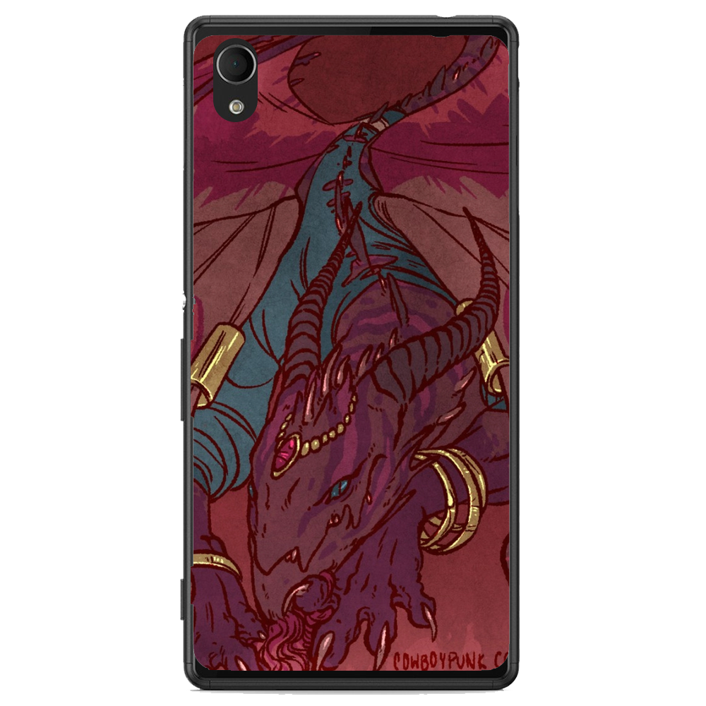 Phone Case Dragon Art Sony Xperia M4 Aqua E2303 6