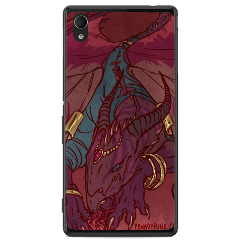 Phone Case Dragon Art Sony Xperia M4 Aqua E2303 6